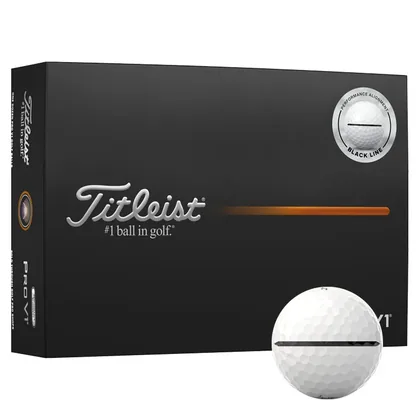 Titleist Pro V1 AIM Performance White Golf Balls - Black