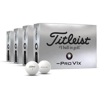 Titleist Pro V1x Left Dash 4 For 3 Golf Balls Personalised White - 2025