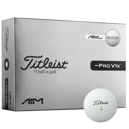 Titleist Pro V1x Left Dash Enhanced Alignment White Golf Balls