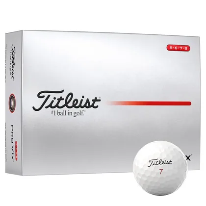 Titleist Pro V1X White High Number Golf Balls