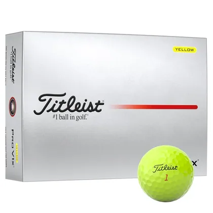 Titleist Pro V1X Yellow Golf Balls