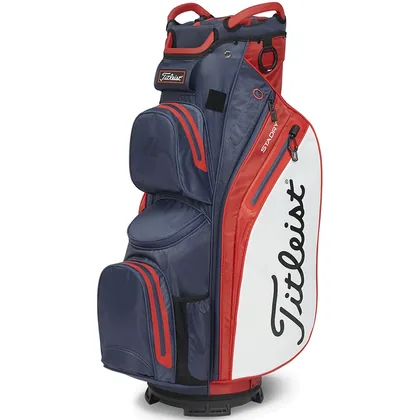 TITLEIST STADRY 14 GOLF CART BAG – NAVY / RED / WHITE +FREE GIFT