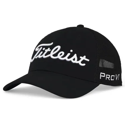 Titleist Tour Performance Mesh Golf Cap Black/White TH25ATPME-01