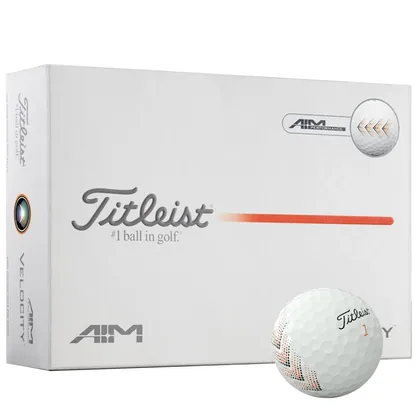 Titleist Velocity AIM Performance White Golf Balls