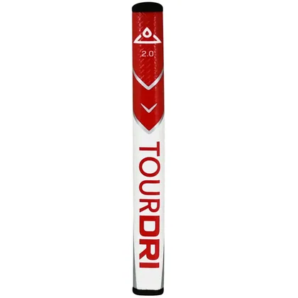 TOUR-DRI FLAT 2.0 PUTTER GRIP - WHITE / RED