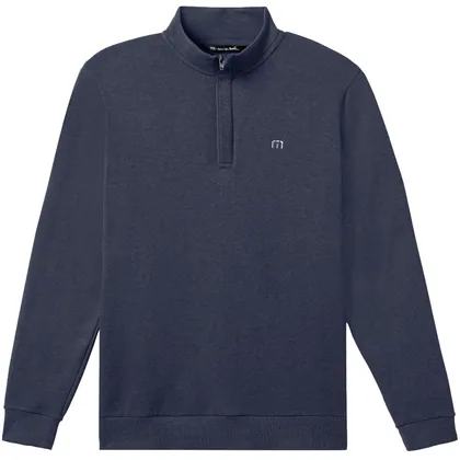 TRAVISMATHEW 2026 CLOUD QUARTER ZIP MIDLAYER - HEATHER BLUE