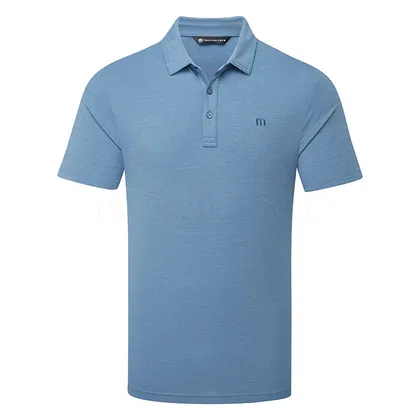 TravisMathew The Heater Golf Polo Shirt Copen Blue 1MW395-4COP