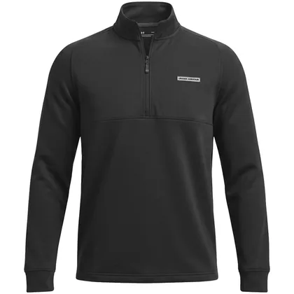 UNDER ARMOUR 2026 DRIVE PRO HYBRID 1/2 ZIP GOLF SWEATER – BLACK