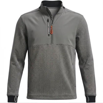 UNDER ARMOUR 2026 DRIVE PRO HYBRID 1/2 ZIP GOLF SWEATER – CLAY GREEN