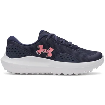 UNDER ARMOUR 2026 LADIES SURGE GOLF SHOES – MIDNIGHT NAVY / WHITE / BITTERSWEET PINK