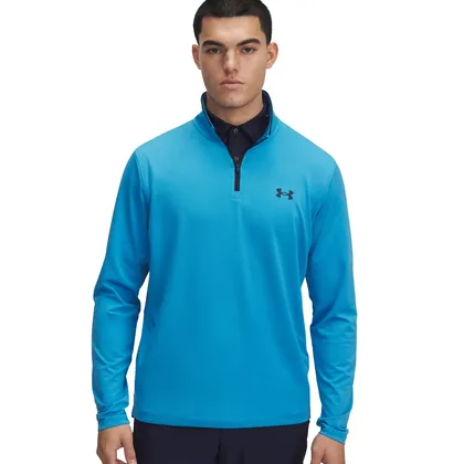 UNDER ARMOUR 2026 MATCHPLAY 1/4 ZIP GOLF PULLOVER - ETHER BLUE / MIDNIGHT