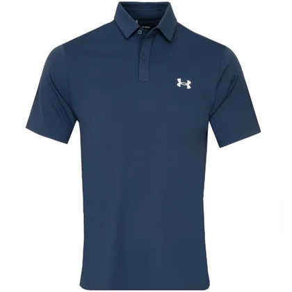 UNDER ARMOUR 2026 T2G GOLF PIQUE POLO SHIRT - DOWNPOUR GREY