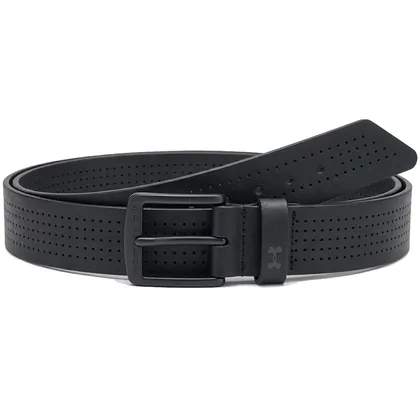 UNDER ARMOUR 2026 UA DRIVE96 LEATHER GOLF BELT - BLACK