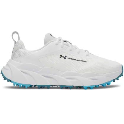 UNDER ARMOUR 2026 UA HALO HYBRID SL LADIES GOLF SHOES - WHITE / MIDNIGHT NAVY