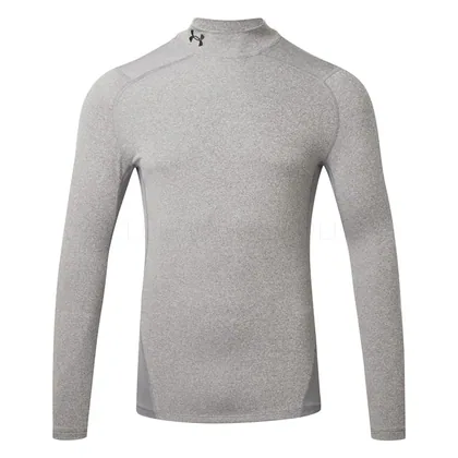 Under Armour Comp Mock Golf Base Layer Charcoal Light Heather/Black 1366072-020