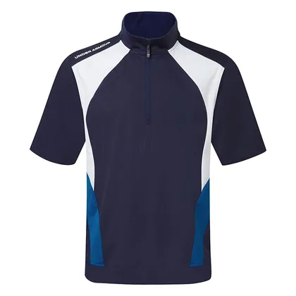 Under Armour Drive 1/2 Zip SS Golf Wind Top Midnight Navy/Varsity Blue/White 6011399-410