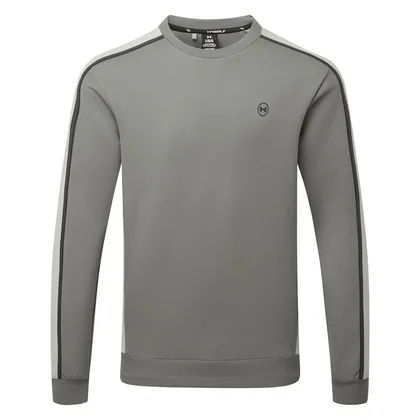 Under Armour Drive Crewneck Golf Sweater Clay Green/Titanium/Anthracite 6013938-709