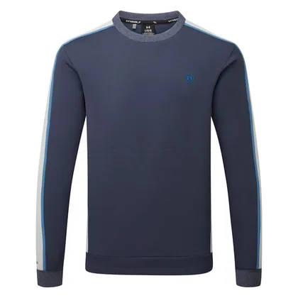 Under Armour Drive Crewneck Golf Sweater Downpour Grey/Midnight Navy 6013938-044