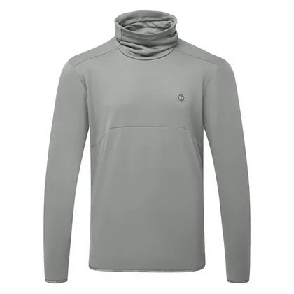 Under Armour Drive Funnel Neck Golf Sweater Clay Green/Titanium 6013966-709