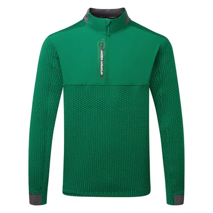 Under Armour Drive Pro Hybrid 1/2 Zip Golf Sweater Campus Ivy/White 6013935-312