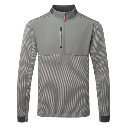Under Armour Drive Pro Hybrid 1/2 Zip Golf Sweater Clay Green/White 6013935-709