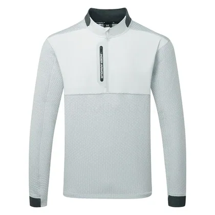 Under Armour Drive Pro Hybrid 1/2 Zip Golf Sweater Halo Grey/White 6013935-014