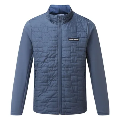 Under Armour Drive Pro Insulated Golf Wind Jacket Downpour Grey/Metallic Silver 6011061-044