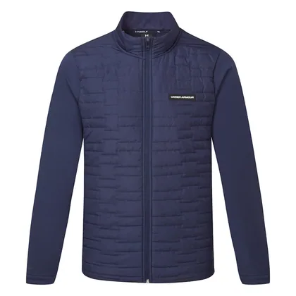 Under Armour Drive Pro Insulated Golf Wind Jacket Midnight Navy/Metallic Silver 1385829-410