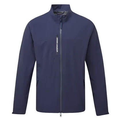 Under Armour Drive Pro Rain Waterproof Golf Jacket Midnight Navy/White 6013048-410