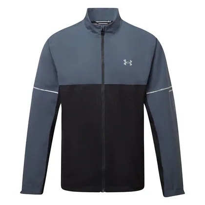 Under Armour Drive Rain Waterproof Golf Jacket Downpour Grey/Black/Metallic Silver 1385832-044