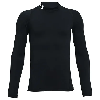 Under Armour Junior Mock Golf Base Layer Black 1366373-001