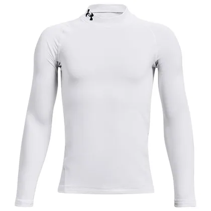 Under Armour Junior Mock Golf Base Layer White 1366373-100