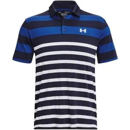 Under Armour Playoff 3.0 Stripe Golf Polo Shirt - Midnight Navy