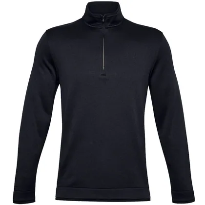 UNDER ARMOUR STORM FLEECE 1/2 ZIP GOLF JUMPER - BLACK