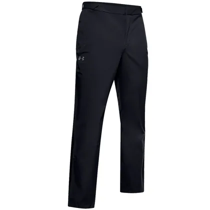 UNDER ARMOUR STORM WATERPROOF GOLF RAIN TROUSERS - BLACK