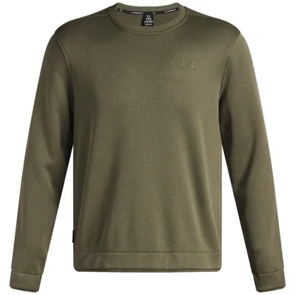 UNDER ARMOUR SWEATER FLEECE GOLF CREWNECK - KHAKI GREEN