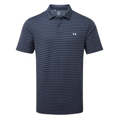 Under Armour T2G Printed Golf Polo Shirt Midnight Navy/White 6012304-414