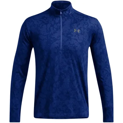 UNDER ARMOUR TECH VENT GEODE 1/4 ZIP GOLF PULLOVER - BLUE / BLACK