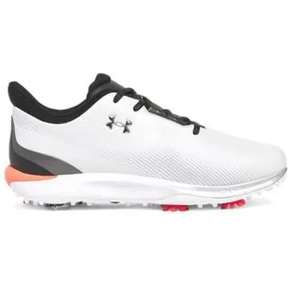 UA Drive Fade Wide Golf Shoes - Halo Gray/Black/Metallic Silver