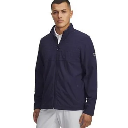 UA Drive Pro Full-Zip Golf Top - Midnight Navy/Black