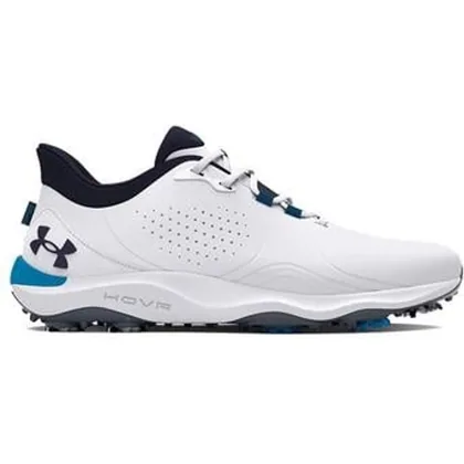 Under Armour UA Drive Pro Golf Shoes - White/Capri
