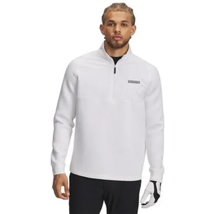 Under Armour UA Drive Pro Hybrid Golf Top - White/Black