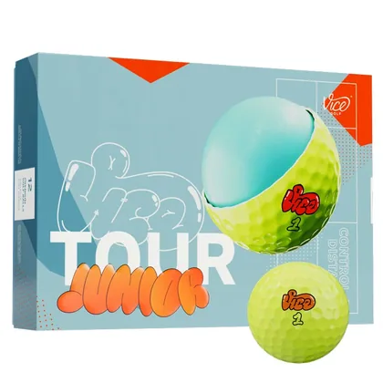 Vice Junior Tour Golf Balls Yellow