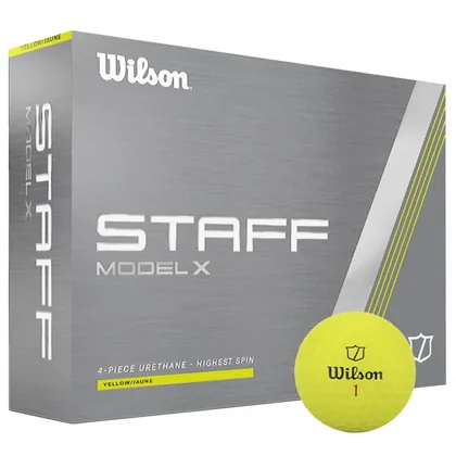 Wilson 2024 Staff Model X Golf Balls Yellow