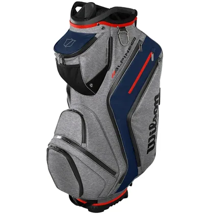 WILSON 2026 ALPINE DRY GOLF CART BAG - NAVY / GREY / RED