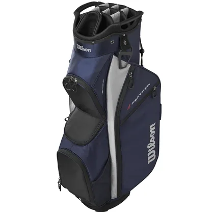 WILSON 2026 FEATHER GOLF CART BAG - NAVY / SILVER