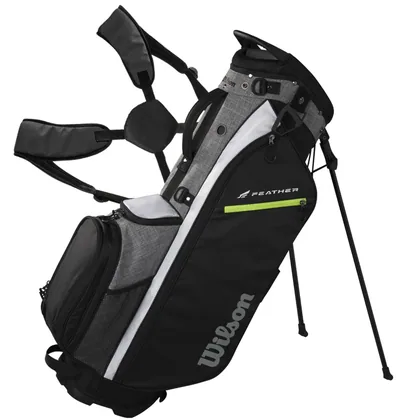 WILSON 2026 FEATHER GOLF STAND BAG - BLACK / GREY