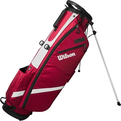 WILSON 2026 QS GOLF STAND CARRY BAG - RED / BLACK