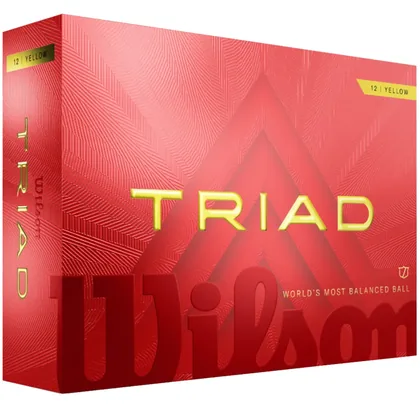 WILSON 2026 STAFF TRIAD GOLF BALLS - YELLOW