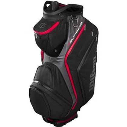 Wilson Alpine Dry Waterproof Golf Cart Bag - Black/Grey/Red
